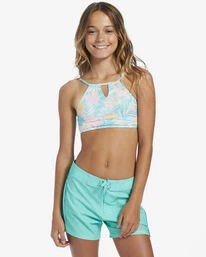 Girls Sales Store 35 Best reviews of 🥰 Billabong Girl's 4-16 Mermaid Feels 5" Boardshorts LIGHT LAGOON ✔️