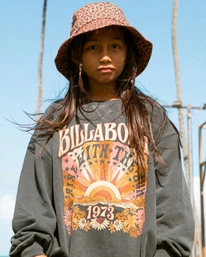 Best Pirce 💯 Billabong 👧 Girls' Making Waves Crewneck Sweatshirt MULTI ✨