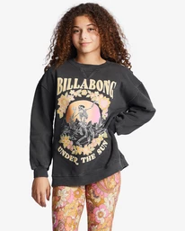Brand new 🔔 Billabong 👧 Girls' Making Waves Crewneck Sweatshirt MEDIUM VINTAGE 🥰