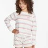 Coupon 🎁 Billabong 👧 Girls' Cut Off Crew Jr Crewneck Sweatshirt SALT CRYSTAL 😍 -Girls Sales Store abgft00148 billabongw scs frt1