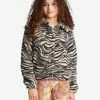 Promo ❤️ Billabong 👧 Girls' Grafton Button-Up Sherpa Fleece Jacket DESERT CLAY 🥰 -Girls Sales Store abgft00156 billabongw ob3 frt1