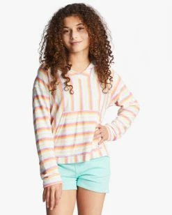 Cheap ⭐ Billabong Girl's 4-16 Baja Mini Sweatshirt HAPPY PINK 👏 -Girls Sales Store abgft00165 billabongw met0 frt1 1