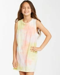 Cheap 🔔 Billabong 👧 Girls' Cool Days Sleeveless T-Shirt 👗 Dress MULTI ❤️