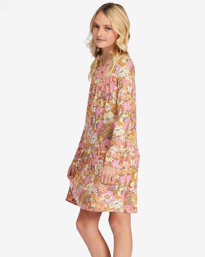 New ๐งจ Billabong ๐ง Girls' In The Wild Long Sleeve Mini ๐ Dress SWEET CHOCOLATE ๐คฉ 8 New ๐งจ Billabong ๐ง Girls' In The Wild Long Sleeve Mini ๐ Dress SWEET CHOCOLATE ๐คฉ - Image 6
