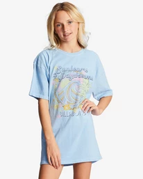 Coupon 🎉 Billabong Girl's 4-16 True Boy T-Shirt 👗 Dress SONGBIRD BLUE 🔥