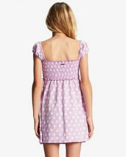 Promo 😀 Billabong Girl's 4-16 Girly Tropics 👗 Dress LILAC DREAM 🎁 -Girls Sales Store abgkd00145 billabongw pgr0 bck1 1
