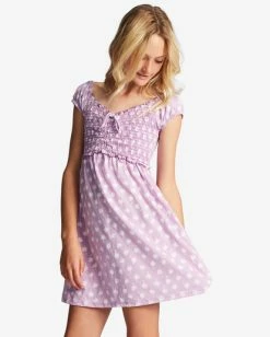 Promo 😀 Billabong Girl's 4-16 Girly Tropics 👗 Dress LILAC DREAM 🎁 -Girls Sales Store abgkd00145 billabongw pgr0 sd1 1