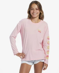 Discount ⌛ Billabong Girl's 4-16 Morning Waves T-Shirt SOFT PINK 🔔