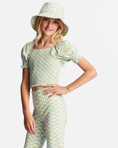 Outlet โจ Billabong Girl's 4-16 Coastal Sands Mini Puff Sleeve Top MOSS MEADOW ๐ 7 Outlet โจ Billabong Girl's 4-16 Coastal Sands Mini Puff Sleeve Top MOSS MEADOW ๐ - Image 5