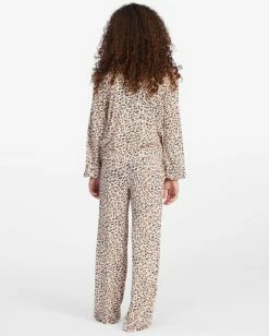 Budget ⌛ Billabong 👧 Girls' Wide Eyes Knit Pants ANIMAL 🤩 -Girls Sales Store abgnp00124 billabongw ani bck1 1