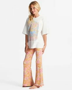 Cheap 💯 Billabong 👧 Girls' Tell Me Cozy High-Waisted Flare Pants SWEET CHOCOLATE 😍 -Girls Sales Store abgnp00126 billabongw mdd0 sd1 1