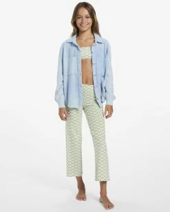 Hot Sale π Billabong Girl's 4-16 Straight Up High Waist Cropped Pants MOSS MEADOW π 14 Hot Sale π Billabong Girl's 4-16 Straight Up High Waist Cropped Pants MOSS MEADOW π -Girls Sales Store abgnp00127 billabongw gkv0 frt1 1