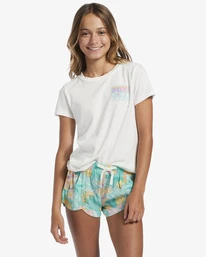 Cheap ๐ Billabong Mad For You Elastic Waist Shorts SALT CRYSTAL ๐