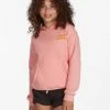 Outlet 💯 Billabong 👧 Girls' Choose Love Pullover Hoodie SORBET 😍 -Girls Sales Store abgsf00139 billabongw sor frt1
