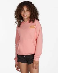 Outlet 💯 Billabong 👧 Girls' Choose Love Pullover Hoodie SORBET 😍