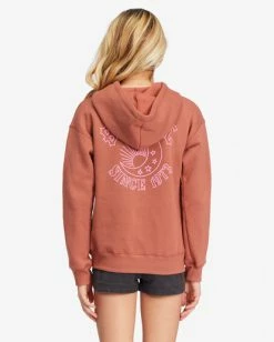 New 🎉 Billabong 👧 Girls' Kiss The Moon Graphic Hoodie SWEET CHOCOLATE ⌛ -Girls Sales Store abgsf00153 billabongw cnn0 bck1 1