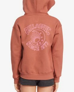New 🎉 Billabong 👧 Girls' Kiss The Moon Graphic Hoodie SWEET CHOCOLATE ⌛ -Girls Sales Store abgsf00153 billabongw cnn0 dtl2 1