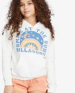 Coupon 🔥 Billabong 👧 Girls' Smile At The Sun Graphic Hoodie SALT CRYSTAL 😀 -Girls Sales Store abgsf00154 billabongw scs dtl1 1