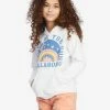 Coupon 🔥 Billabong 👧 Girls' Smile At The Sun Graphic Hoodie SALT CRYSTAL 😀 -Girls Sales Store abgsf00154 billabongw scs frt1