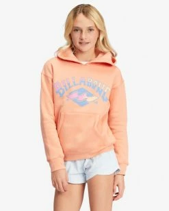 Promo 🎁 Billabong 👧 Girls' Aloha Forever Graphic Hoodie CANYON SUNSET 🤩 -Girls Sales Store abgsf00155 billabongw nhy0 frt1 1