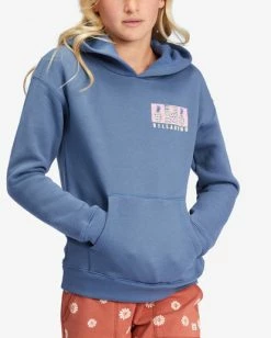 Brand new 🎉 Billabong 👧 Girls' Pineapple Party Graphic Hoodie INDIGO LOVE ✔️ -Girls Sales Store abgsf00156 billabongw bng0 dtl1 1