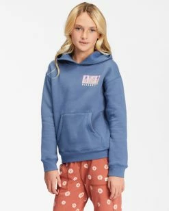 Brand new 🎉 Billabong 👧 Girls' Pineapple Party Graphic Hoodie INDIGO LOVE ✔️ -Girls Sales Store abgsf00156 billabongw bng0 sd1 1