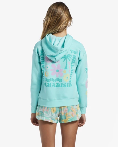 Best deal π Billabong Girl's 4-16 Paradise Is Here Hoodie LIGHT LAGOON π 8 Best deal π Billabong Girl's 4-16 Paradise Is Here Hoodie LIGHT LAGOON π - Image 6