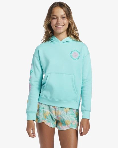 Best deal π Billabong Girl's 4-16 Paradise Is Here Hoodie LIGHT LAGOON π 6 Best deal π Billabong Girl's 4-16 Paradise Is Here Hoodie LIGHT LAGOON π - Image 4