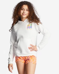 Buy 🛒 Billabong Girl's 4-16 Hello Sunshine Hoodie SALT CRYSTAL 😍