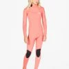 Cheap 🎁 Billabong 👧 Girls' 3/2 Synergy Back Zip Full Wetsuit RIVER 👏 -Girls Sales Store abgw100107 billabongw vco frt1