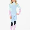 Cheapest 🎁 Billabong 👧 Girls' 4/3 Synergy Back Zip Full Wetsuit BLACK TIE DYE 🎉 -Girls Sales Store abgw100108 billabongw icr frt1