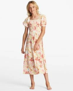 Top 10 🛒 Billabong Girl's 4-16 Spring Fling Midi 👗 Dress PINK WINK 😍 -Girls Sales Store abgwd00129 billabongw mfk0 frt1 1