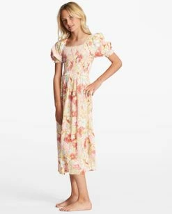Top 10 🛒 Billabong Girl's 4-16 Spring Fling Midi 👗 Dress PINK WINK 😍 -Girls Sales Store abgwd00129 billabongw mfk0 sd1 1