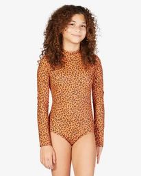 Buy 🎁 Billabong 👧 Girls' Wildflower Long Sleeve 🩱 Swimsuit DESERT CLAY 🥰