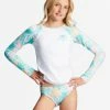 Cheap π Billabong Girl's 4-16 Mermaid Feels Long Sleeve UPF 50 Rashguard WHITE π 1 Cheap π Billabong Girl's 4-16 Mermaid Feels Long Sleeve UPF 50 Rashguard WHITE π -Girls Sales Store abgwr00159 billabongw wht frt1