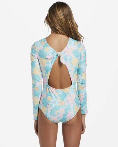 Cheapest 🛒 Billabong Girl's 4-16 Mermaid Feels UPF 50 Long Sleeve One-Piece 🩱 Swimsuit LIGHT LAGOON ⌛ 7 Cheapest 🛒 Billabong Girl's 4-16 Mermaid Feels UPF 50 Long Sleeve One-Piece 🩱 Swimsuit LIGHT LAGOON ⌛ - Image 6