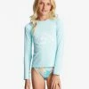 Discount ✨ Billabong Girl's 4-16 Core Surfdaze UPF 50 Long Sleeve Rashguard BRIGHT ORCHID 🎁 -Girls Sales Store abgwr00163 billabongw bfd0 frt1