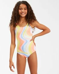 Buy ✔️ Billabong 👧 Girls' Groovy Road One Piece One Piece 🩱 Swimsuit MULTI ⌛