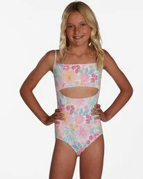 Deals 👍 Billabong 👧 Girls' Brighter Days One-Piece 🩱 Swimsuit MULTI 💯