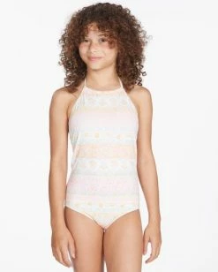 Best reviews of 😉 Billabong 👧 Girls' Layered With Love One-Piece Swim MULTI 🥰 -Girls Sales Store abgx100127 billabongw mul frt1 1