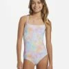 Best deal 🎁 Billabong Girl's 4-16 Time For Tie Dye One-Piece 🩱 Swimsuit MULTI 🎁