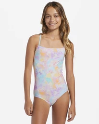 Best deal 🎁 Billabong Girl's 4-16 Time For Tie Dye One-Piece 🩱 Swimsuit MULTI 🎁