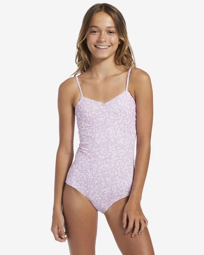 Deals π Billabong Girl's 4-16 Flowerside One-Piece π©± Swimsuit LILAC DREAM π― 6 Deals π Billabong Girl's 4-16 Flowerside One-Piece π©± Swimsuit LILAC DREAM π― - Image 4