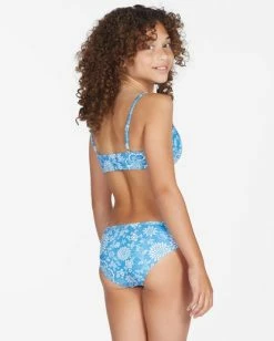 Brand new 🔔 Billabong 👧 Girls' Ready For Fun Trilet 👙 Bikini Set CLASSIC BLUE 👍 -Girls Sales Store abgx200207 billabongw csb bck1 1