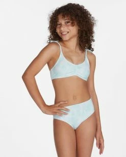 Cheap ❤️ Billabong 👧 Girls' ☀️ Summer Love Trilet 👙 Bikini Set MINT CHIP 😍 -Girls Sales Store abgx200211 billabongw gdc0 frt1 1