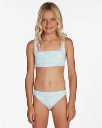 Cheap 💯 Billabong 👧 Girls' ☀️ Summer Love Tank 👙 Bikini Set MINT CHIP 👍