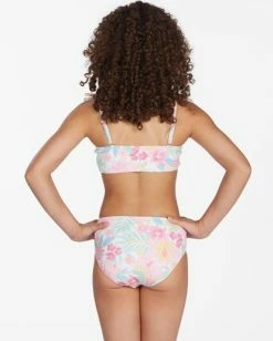Cheapest 🧨 Billabong 👧 Girls' Brighter Days Strappy Tank 👙 Bikini Set MULTI 😀 -Girls Sales Store abgx200219 billabongw mul bck1 1