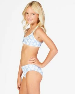 Flash Sale 🥰 Billabong 👧 Girls' Feelin Sweet Trilet 👙 Bikini Set BAYOU BLUE 👏 -Girls Sales Store abgx200242 billabongw pjb0 sd1 1