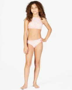 Hot Sale 🧨 Billabong 👧 Girls' Mini Mystic High Neck Reversible 👙 Bikini Set MULTI ⌛ -Girls Sales Store abgx200247 billabongw mul frt10 1