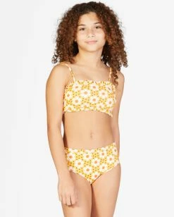 Buy 🔥 Billabong 👧 Girls' Cant Wait Bandeau 👙 Bikini Set MULTI ⌛ -Girls Sales Store abgx200249 billabongw mul frt1 1
